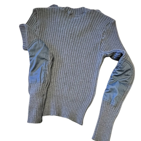VTG USAF Military Issue Sweater Navy Military 100 % Virgin Wool 38 - Picture 5 of 7